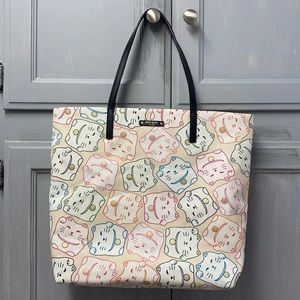 KATE SPADE Lucky Cat Bon Shopper